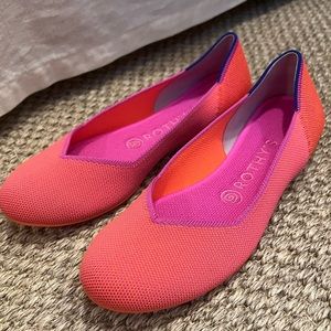Rothy’s coral/hot pink flats